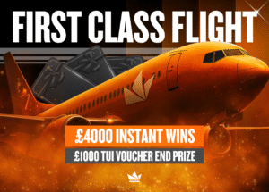 £1k Tui Voucher + £4k Instant win pool